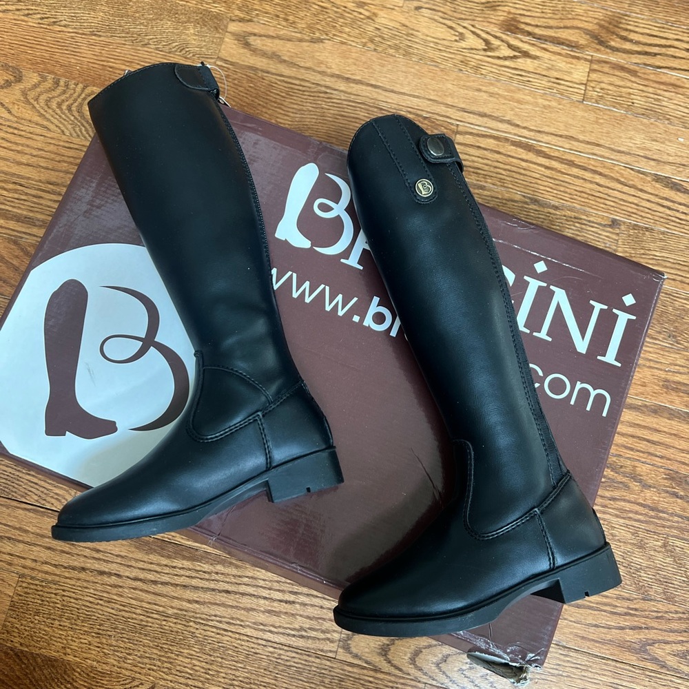 Kids Black Equestrian Boots